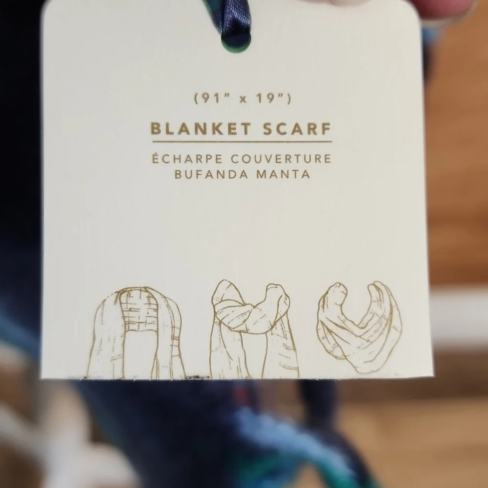 Aerie Super Soft Bright Striped Blanket Scarf NEW - Picture 4 of 6